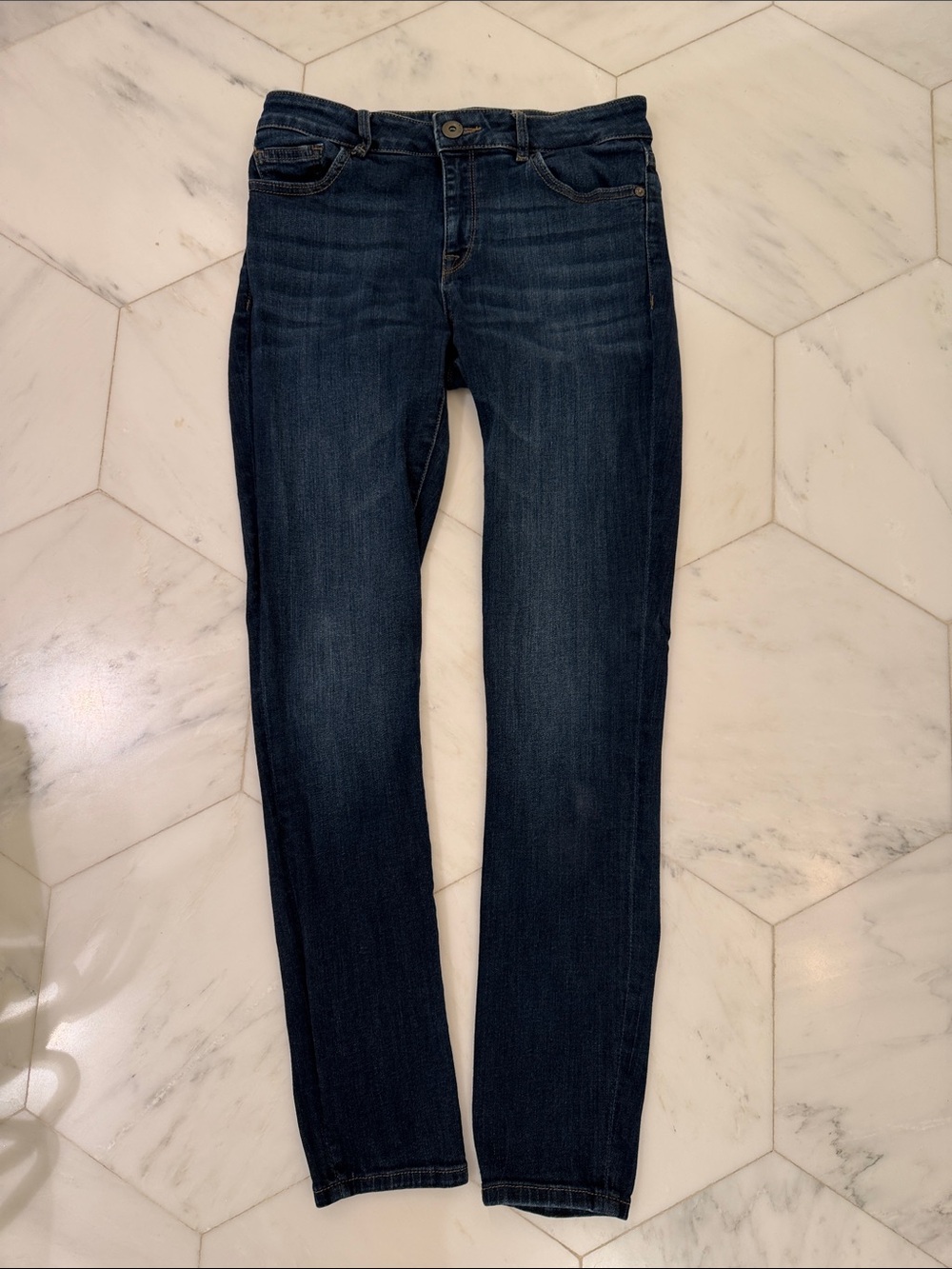 DL1961 Women's Dark Indigo Skinny Jeans